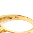 ノンブランド NON BRAND ルビー ダイヤリング イエローゴールド K18YG ルビー ダイヤモンド リング 指輪 レッド 赤 12号