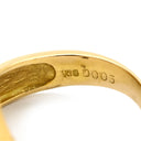 ノンブランド NON BRAND ルビー ダイヤ リング イエローゴールド K18YG ルビー ダイヤモンド リング 指輪 Au750 18K 18金 レッド 赤 7.5号