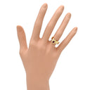 ノンブランド NON BRAND ルビー ダイヤ リング イエローゴールド K18YG ルビー ダイヤモンド リング 指輪 Au750 18K 18金 レッド 赤 7.5号