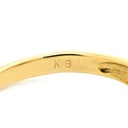 ノンブランド NON BRAND ブルーサファイア ダイヤ イエローゴールド K18YG サファイア ダイヤモンド リング 指輪 青 9.5号