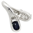 ノンブランド NON BRAND プラチナシルバー Pt900 サファイア ダイヤモンド ペンダントトップ ネックレストップ チャーム プラチナ900 サファイア ブルー 青 ダイヤ 6P 6粒