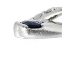 ノンブランド NON BRAND プラチナシルバー Pt900 サファイア ダイヤモンド ペンダントトップ ネックレストップ チャーム プラチナ900 サファイア ブルー 青 ダイヤ 6P 6粒