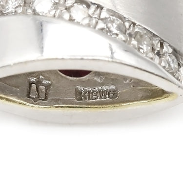 ノンブランド NON BRAND ルビー ダイヤ ペンダントトップ ホワイトゴールド K18WG ルビー ダイヤモンド ペンダントトップ ホワイトゴールド ペンダントヘッド 18K 18金 750