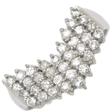 ノンブランド NON BRAND ダイヤリング プラチナシルバー Pt900 ダイヤモンド リング 指輪 V字 Vライン 11号