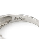 ノンブランド NON BRAND ダイヤリング プラチナシルバー Pt900 ダイヤモンド リング 指輪 V字 Vライン 11号