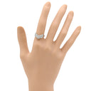 ノンブランド NON BRAND ダイヤリング プラチナシルバー Pt900 ダイヤモンド リング 指輪 V字 Vライン 11号