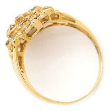 ノンブランド NON BRAND ダイヤリング イエローゴールド K18YG ダイヤモンド リング 指輪 11.5号