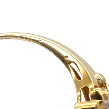 ノンブランド NON BRAND ダイヤリング イエローゴールド K18YG ダイヤモンド リング 指輪 11.5号