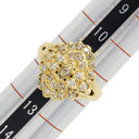 ノンブランド NON BRAND ダイヤリング イエローゴールド K18YG ダイヤモンド リング 指輪 11.5号