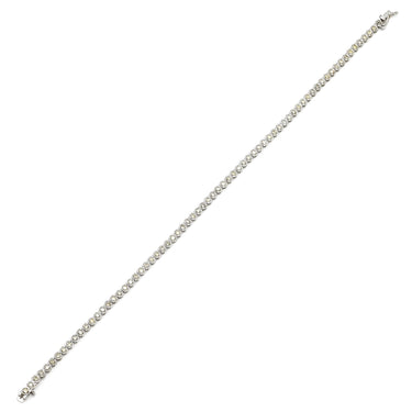 ノンブランド NON BRAND テニスブレスレット ホワイトゴールド K18WG ダイヤモンド ブレスレット ダイヤブレスレット 750 ホワイトゴールド