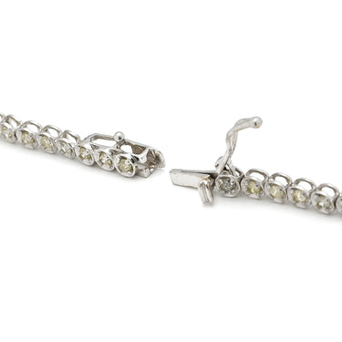 ノンブランド NON BRAND テニスブレスレット ホワイトゴールド K18WG ダイヤモンド ブレスレット ダイヤブレスレット 750 ホワイトゴールド