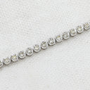 ノンブランド NON BRAND テニスブレスレット ホワイトゴールド K18WG ダイヤモンド ブレスレット ダイヤブレスレット 750 ホワイトゴールド