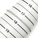 ノンブランド NON BRAND テニスブレスレット ホワイトゴールド K18WG ダイヤモンド ブレスレット ダイヤブレスレット 750 ホワイトゴールド