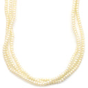 ノンブランド NON BRAND 3連 パール シルバー シルバー パール ネックレス 小粒