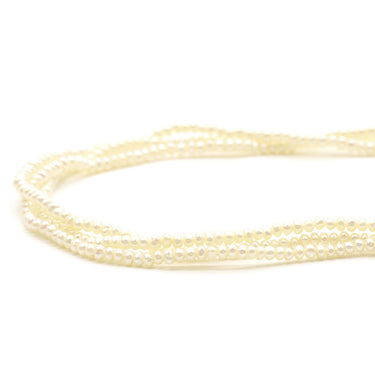 ノンブランド NON BRAND 3連 パール シルバー シルバー パール ネックレス 小粒