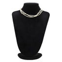 ノンブランド NON BRAND 3連 パール シルバー シルバー パール ネックレス 小粒