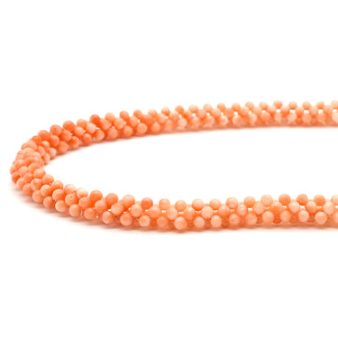 ノンブランド NON BRAND コーラル ペンダント オレンジ×ホワイト 珊瑚 シルバー ネックレス サンゴ さんご 珊瑚 silver ピンク 桜色 桃色 エンジェルスキン