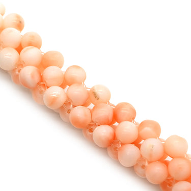 ノンブランド NON BRAND コーラル ペンダント オレンジ×ホワイト 珊瑚 シルバー ネックレス サンゴ さんご 珊瑚 silver ピンク 桜色 桃色 エンジェルスキン