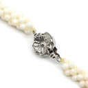 ノンブランド NON BRAND コーラル ペンダント オレンジ×ホワイト 珊瑚 シルバー ネックレス サンゴ さんご 珊瑚 silver ピンク 桜色 桃色 エンジェルスキン