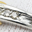 ノンブランド NON BRAND エメラルド ダイヤモンド リング プラチナシルバー×イエローゴールド×エメラルドグリーン Pt900 K18YG ダイヤモンド エメラルド リング 指輪 グリーン 緑 13.5号