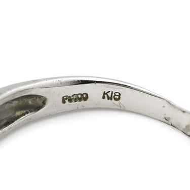 ノンブランド NON BRAND エメラルド ダイヤモンド リング プラチナシルバー×イエローゴールド×エメラルドグリーン Pt900 K18YG ダイヤモンド エメラルド リング 指輪 グリーン 緑 13.5号