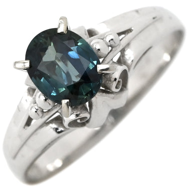 ノンブランド NON BRAND ブルーサファイア リング ホワイトゴールド K10WG サファイア リング 指輪 立爪 10K 10金 13号