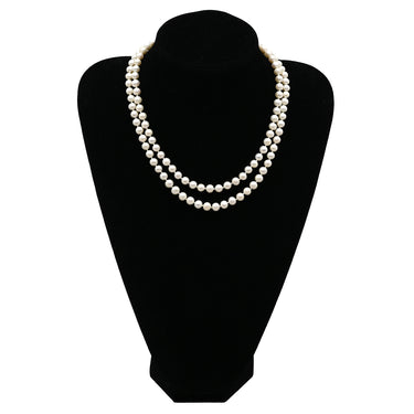 ノンブランド NON BRAND パール ロングネックレス パールホワイト パール ネックレス 淡水パール