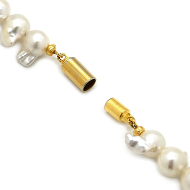 ノンブランド NON BRAND バロックパール ホワイト パール GP ネックレス ゴールド金具