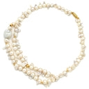 ノンブランド NON BRAND バロックパール ホワイト パール GP ネックレス ゴールド金具