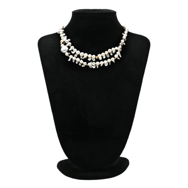 ノンブランド NON BRAND バロックパール ホワイト パール GP ネックレス ゴールド金具