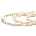 ノンブランド NON BRAND 3連 パール シルバー シルバー パール ネックレス 大粒 バロック