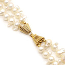 ノンブランド NON BRAND 3連 パール シルバー シルバー パール ネックレス 大粒 バロック