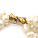 ノンブランド NON BRAND パールブレスレット パールホワイト パール シルバー ブレスレット 真珠 3連