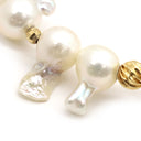 ノンブランド NON BRAND パールブレスレット パールホワイト パール シルバー ブレスレット 真珠 3連