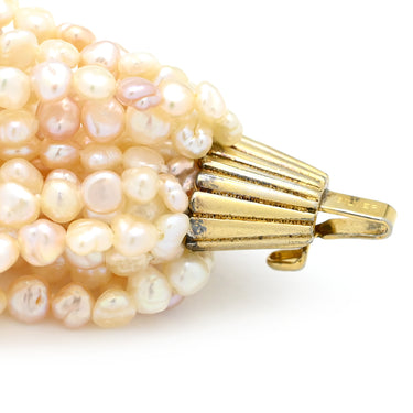 ノンブランド NON BRAND パール 26連 ピンク×ホワイト パール シルバー ネックレス ホワイト 真珠 小粒 ミニパール シルバー