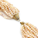 ノンブランド NON BRAND パール 26連 ピンク×ホワイト パール シルバー ネックレス ホワイト 真珠 小粒 ミニパール シルバー