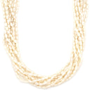 ノンブランド NON BRAND 淡水パール 8連 シルバー シルバー パール ネックレス