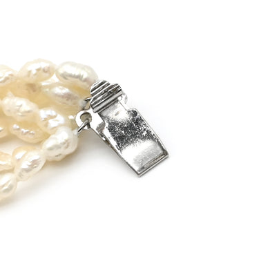 ノンブランド NON BRAND 淡水パール 8連 シルバー シルバー パール ネックレス