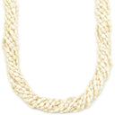 ノンブランド NON BRAND 淡水パール 10連 パールホワイトXシルバー シルバー パール ネックレス 白