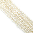 ノンブランド NON BRAND 淡水パール 10連 パールホワイトXシルバー シルバー パール ネックレス 白