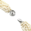 ノンブランド NON BRAND 淡水パール 10連 パールホワイトXシルバー シルバー パール ネックレス 白