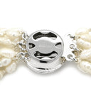 ノンブランド NON BRAND 淡水パール 10連 パールホワイトXシルバー シルバー パール ネックレス 白