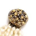 ノンブランド NON BRAND 淡水パール 10連 ゴールドXパールホワイト シルバー パール ブレスレット