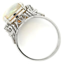 ノンブランド NON BRAND オパール ダイヤリング プラチナシルバー Pt900 オパール ダイヤモンド リング 指輪 11号