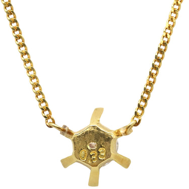 ノンブランド NON BRAND ダイヤペンダント イエローゴールド K18YG ダイヤモンド ネックレス 1P 1粒