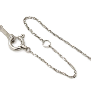 ノンブランド NON BRAND ダイヤペンダント プラチナシルバー Pt850 ダイヤモンド Pt999(トップ) ネックレス 1P 1粒