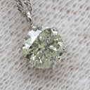 ノンブランド NON BRAND ダイヤペンダント プラチナシルバー Pt850 ダイヤモンド Pt999(トップ) ネックレス 1P 1粒