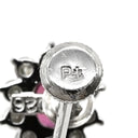 ノンブランド NON BRAND ルビー ダイヤ イヤリング 片耳用 プラチナシルバー Pt ルビー ダイヤモンド イヤリング Pt900 レッド 赤