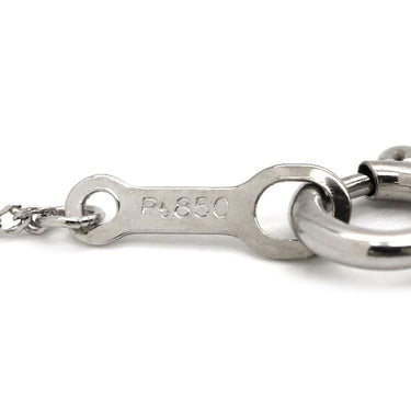 ノンブランド NON BRAND ダイヤペンダント プラチナシルバー Pt850 ダイヤモンド Pt999(トップ) ネックレス 1P 1粒