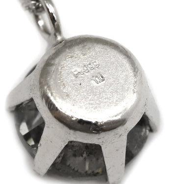 ノンブランド NON BRAND ダイヤペンダント プラチナシルバー Pt850 ダイヤモンド Pt999(トップ) ネックレス 1P 1粒